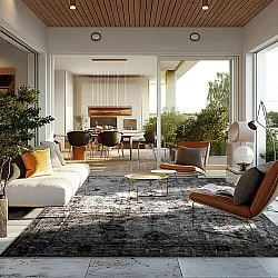 Tapete Wilton - Violetta (cinza)