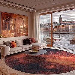 Tapete redondo - Wells (laranja)