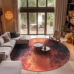 Tapete redondo - Wells (laranja)