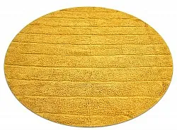 Tapete redondo - Willow Natural Cotton Shaggy (amarelo)