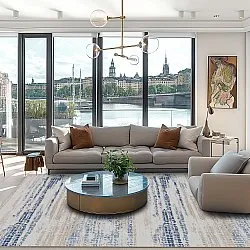 Tapete Wilton - Yafran (azul)