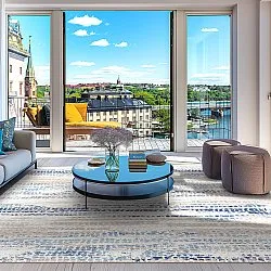 Tapete Wilton - Yafran (azul)