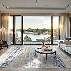 Tapete Wilton - Yafran (azul)