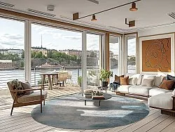 Tapete redondo - Zarzi (azul)