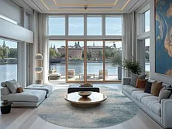 Tapete redondo - Zarzi (azul)