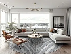 Tapete redondo - Zebra