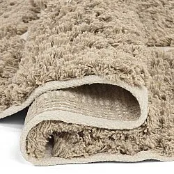 Tapete redondo - Zola Natural Cotton Shaggy (bege)