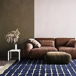 Tapetes felpudos - Zola Natural Cotton Shaggy (azul)