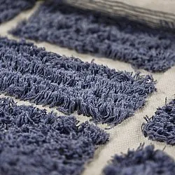 Tapetes felpudos - Zola Natural Cotton Shaggy (azul)