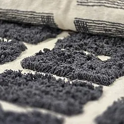 Tapetes felpudos - Zola Natural Cotton Shaggy (cinza escuro)