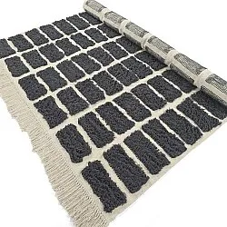 Tapetes felpudos - Zola Natural Cotton Shaggy (cinza escuro)