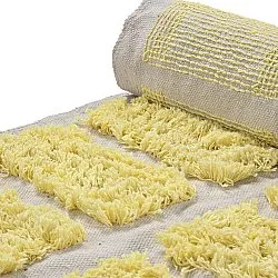 Tapetes felpudos - Zola Natural Cotton Shaggy (amarelo)