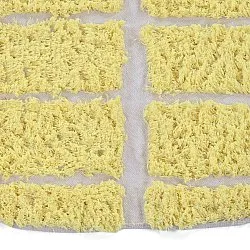 Tapete redondo - Zola Natural Cotton Shaggy (amarelo)