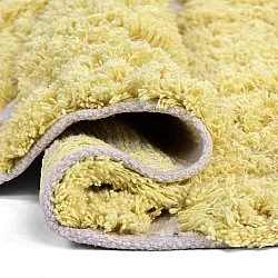 Tapete redondo - Zola Natural Cotton Shaggy (amarelo)