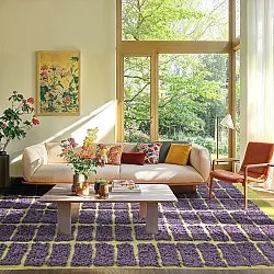 Tapetes felpudos - Zola Natural Cotton Shaggy (roxo)