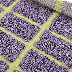Tapete redondo - Zola Natural Cotton Shaggy (roxo)