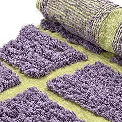Tapete redondo - Zola Natural Cotton Shaggy (roxo)