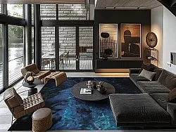 Tapete Wilton - Zuani (azul escuro)