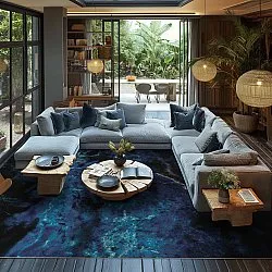 Tapete Wilton - Zuani (azul escuro)