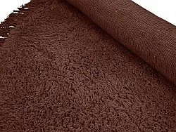 Tapete redondo - Alba Natural Cotton Shaggy (marrom)