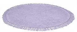 Tapete redondo - Alba Natural Cotton Shaggy (roxo)