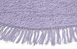 Tapete redondo - Alba Natural Cotton Shaggy (roxo)