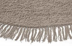 Tapete redondo - Alba Natural Cotton Shaggy (taupe)