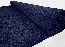 Tapetes felpudos - Alba Natural Cotton Shaggy (azul escuro)