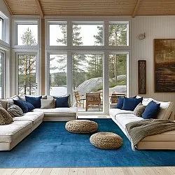 Tapete Wilton - Artena (azul escuro)