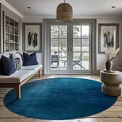 Tapete redondo - Artena (azul escuro)