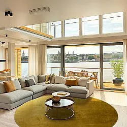 Tapete redondo - Artena (ocre)