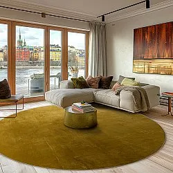 Tapete redondo - Artena (ocre)