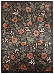 Tapete Wilton - Poppy (preto)