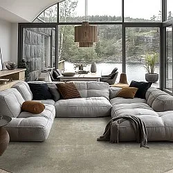 Tapete redondo - Lynton (bege)