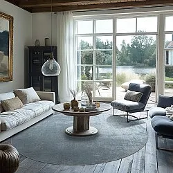 Tapete redondo - Lynton (azul)