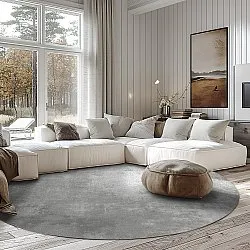 Tapete redondo - Lynton (cinza)