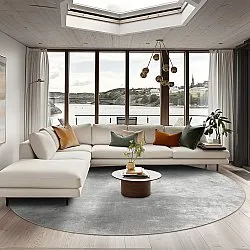 Tapete redondo - Lynton (cinza)