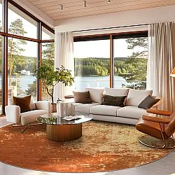 Tapete redondo - Lynton (terracota)