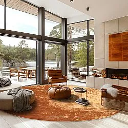 Tapete redondo - Lynton (terracota)