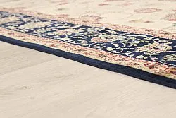 Tapete Wilton - Angelica (bege/azul-marinho)