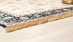 Tapete Wilton - Angelica (bege/azul-marinho)