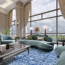 Tapete Wilton - Menfi (azul)