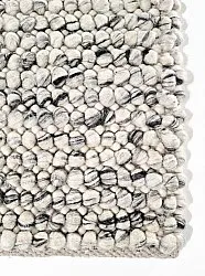 Tapete de lã - Mesra (preto/branco)