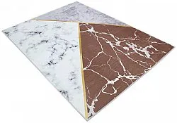 Tapete Wilton - Savino (cinza/branco/marrom)