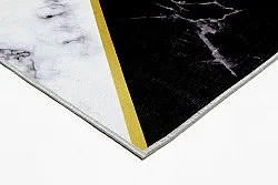 Tapete Wilton - Savino (preto/branco/cinza)