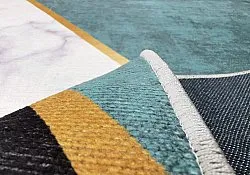 Tapete Wilton - Savino (preto/branco/verde)