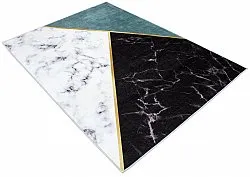 Tapete Wilton - Savino (preto/branco/verde)
