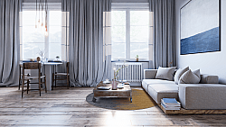 Tapete redondo - Mileto (cinza/dourado)