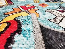 Tapete Wilton - Misare (azul/multicolorido)