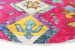 Tapete redondo - Misare (rosa/multicolorido)